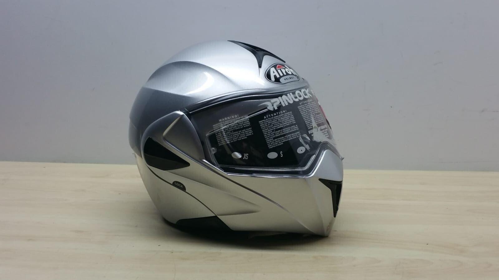  casco modulare da moto airoh xrp silver mix p05 grigio lucido tg. m *42 - foto 1