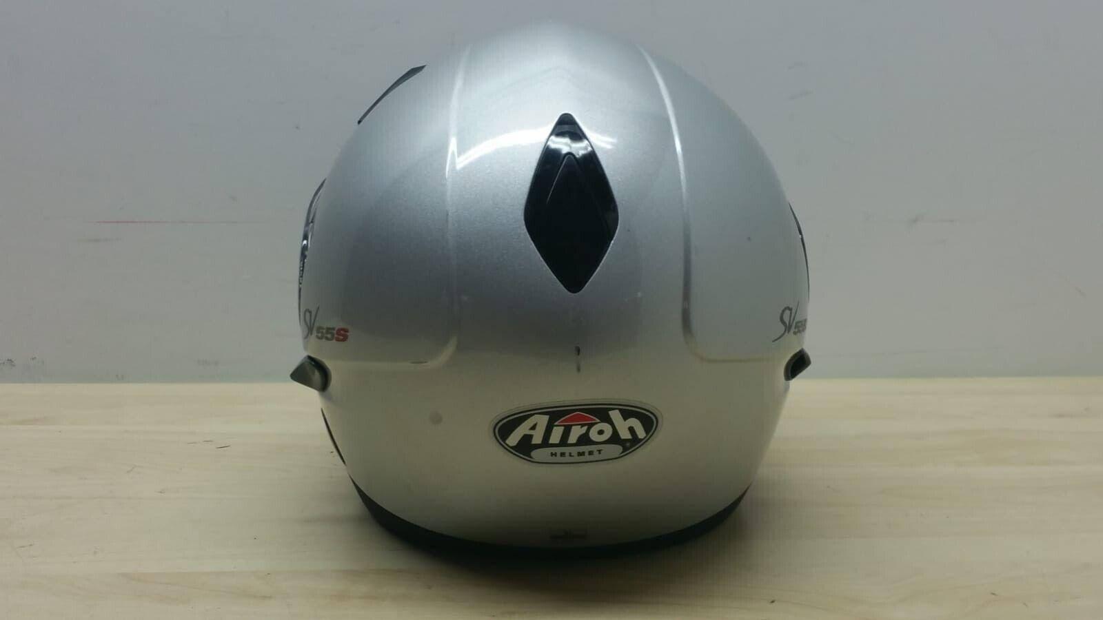  casco integrale da moto airoh helmet sv55-s argento metal tg. xl *46 - foto 2