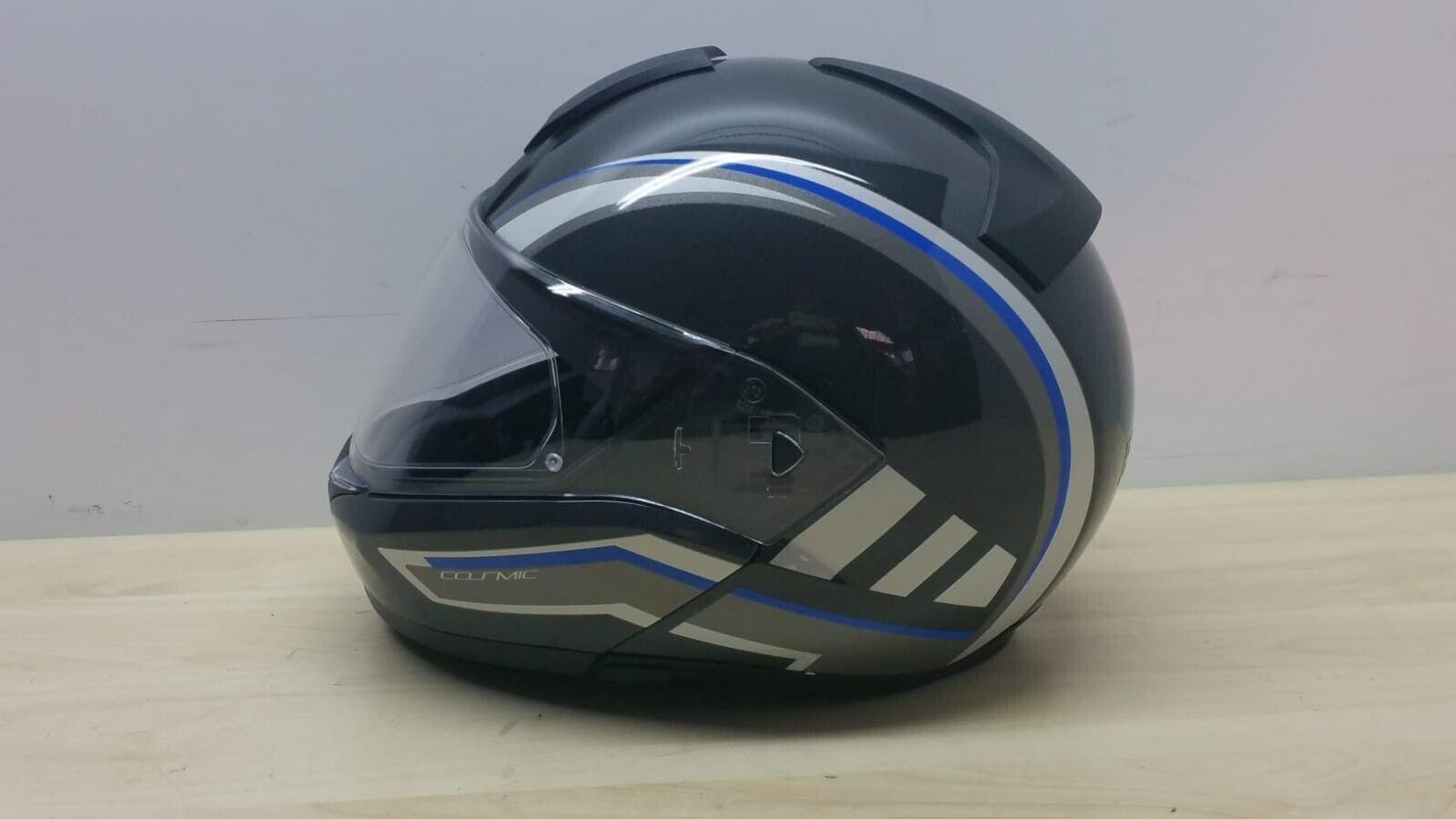  casco integrale modulare da moto bmw cosmic grigio lucido tg. xs *49 - foto 3