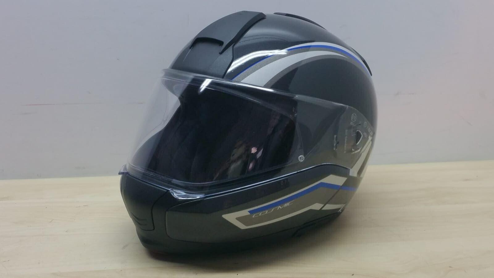 casco integrale modulare da moto bmw cosmic grigio lucido tg. xs *49 - foto 6