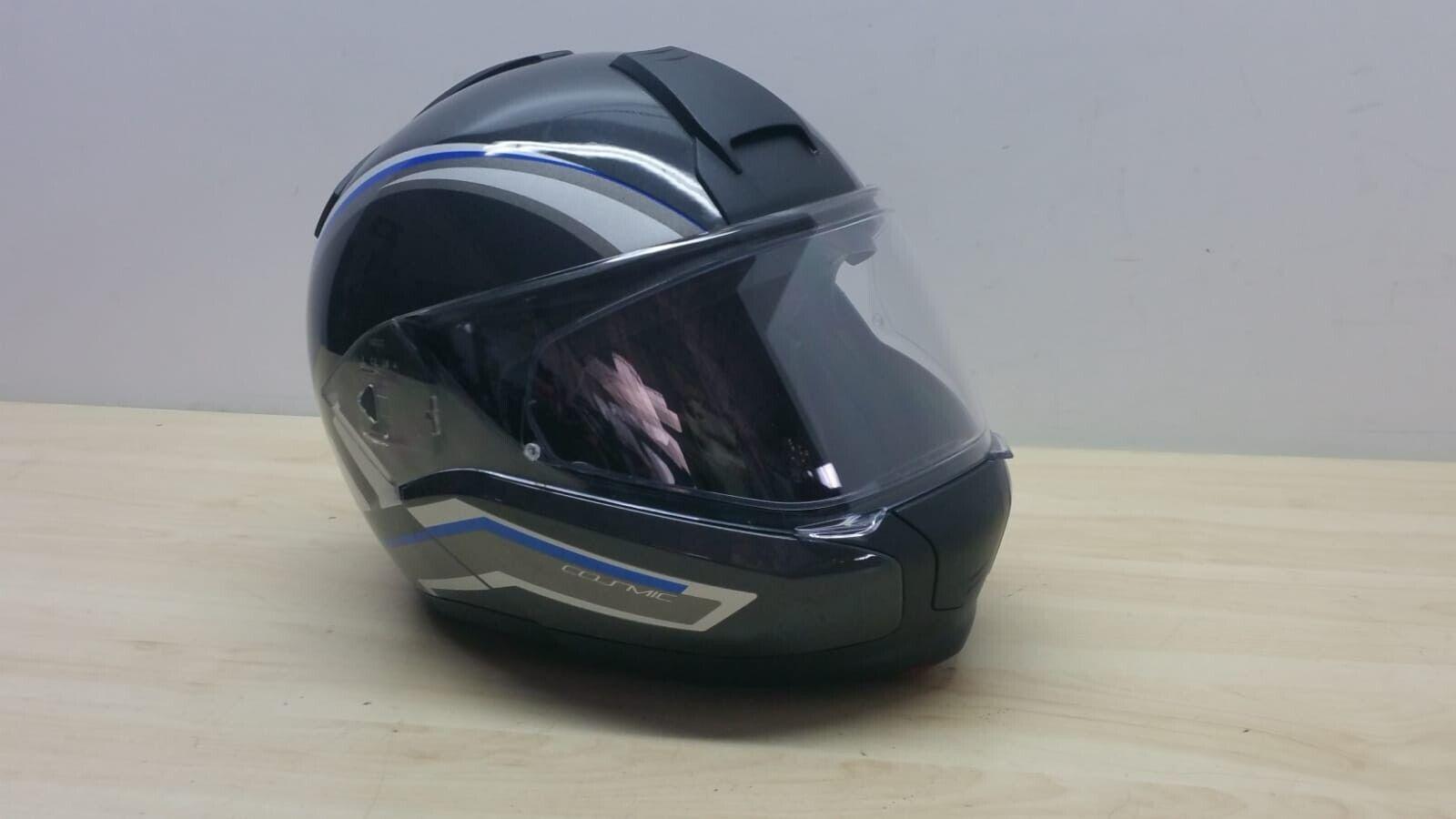  casco integrale da moto modulare bmw cosmic grigio blu lucido tg. s *50 - foto 1