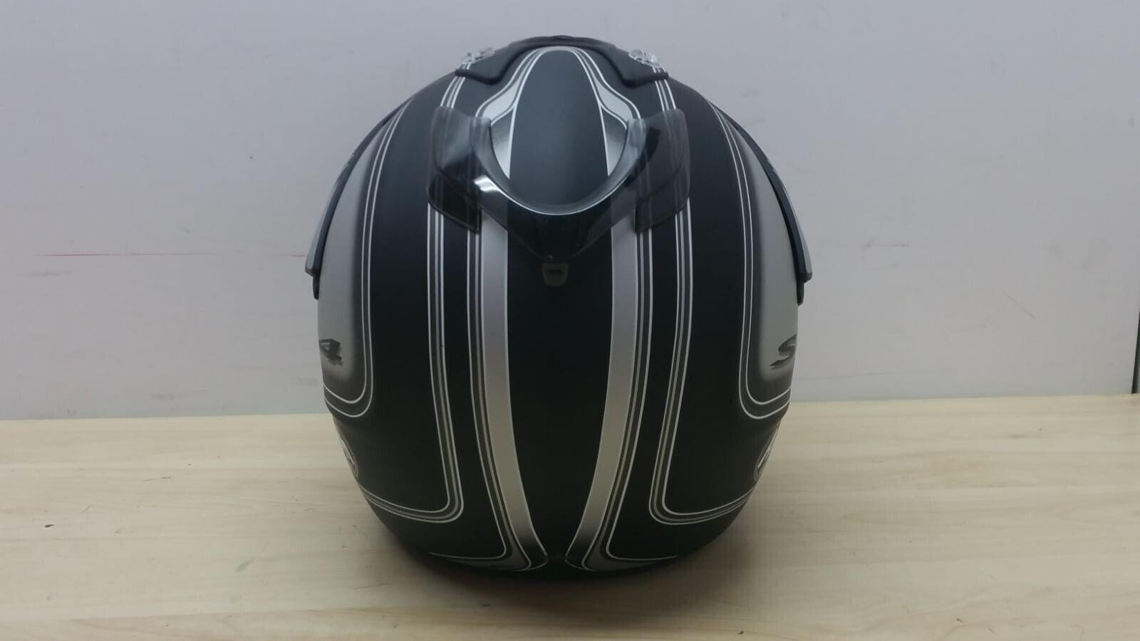  casco integrale da moto motard airoh helmet round nero grigio lucido tg. s *52 - foto 2