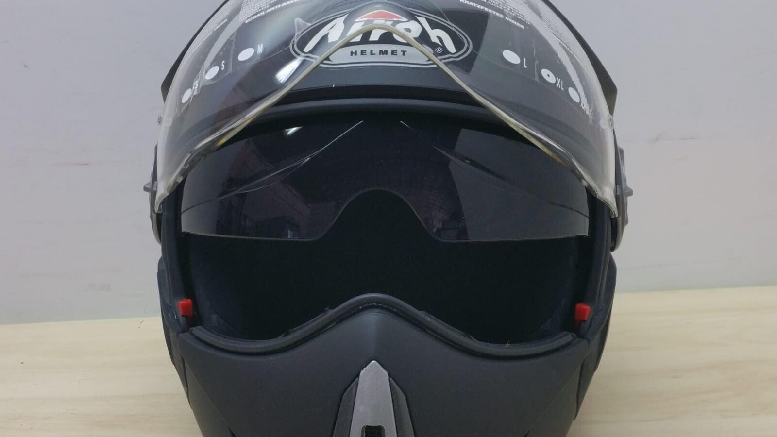  casco integrale modulare scooter airoh helmet j 106 black matt. nero tg. xl *68 - foto 6
