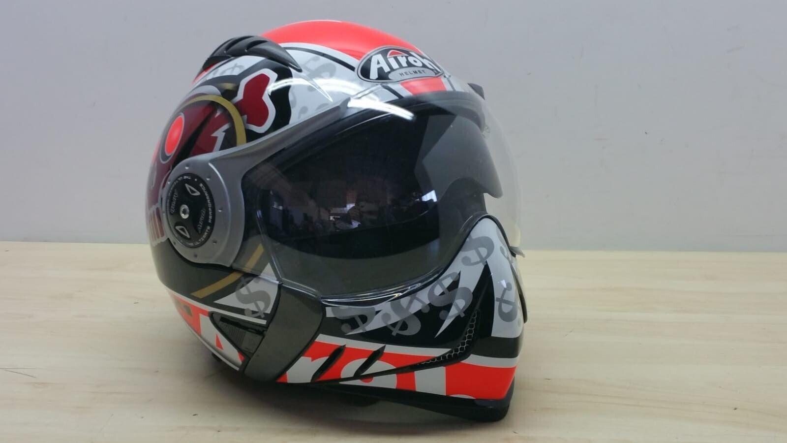  casco modulare da scooter airoh helmet t.r.1 crazy red lucido tg. xl *70 - foto 1