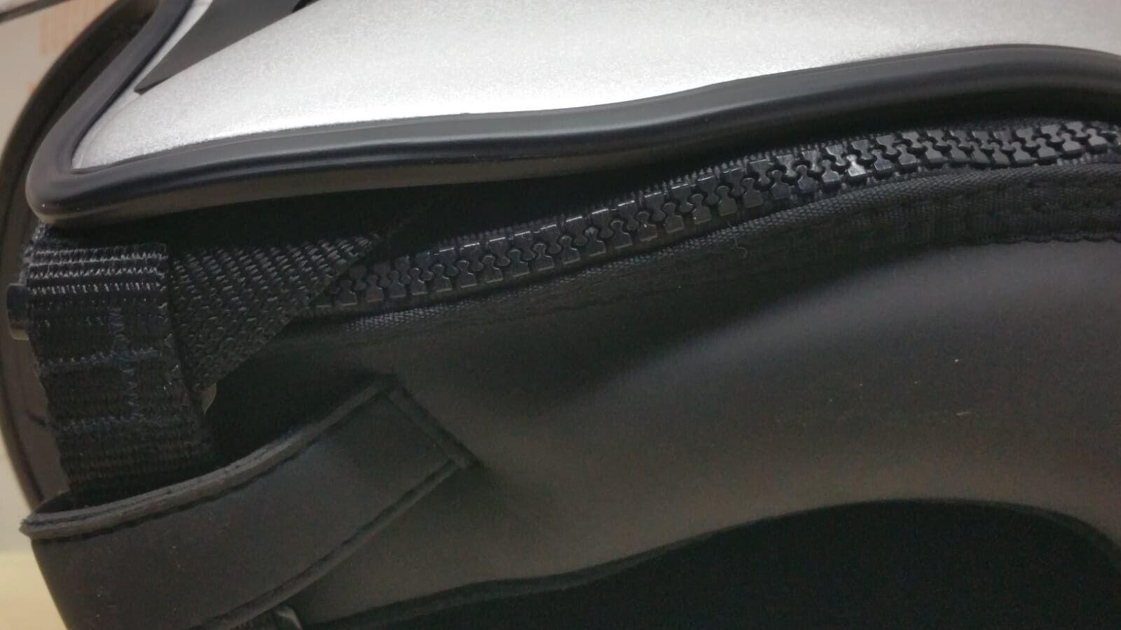  casco da moto e scooter aperto bye helmet wizard argento lucido tg. m *72 - foto 6
