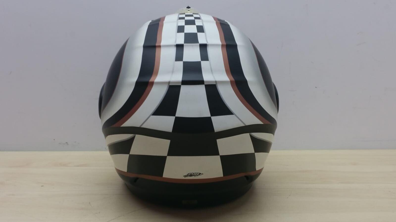  casco da moto e scooter suomy nomad matt. retrò nero grigio bianco tg. xl *77 - foto 2