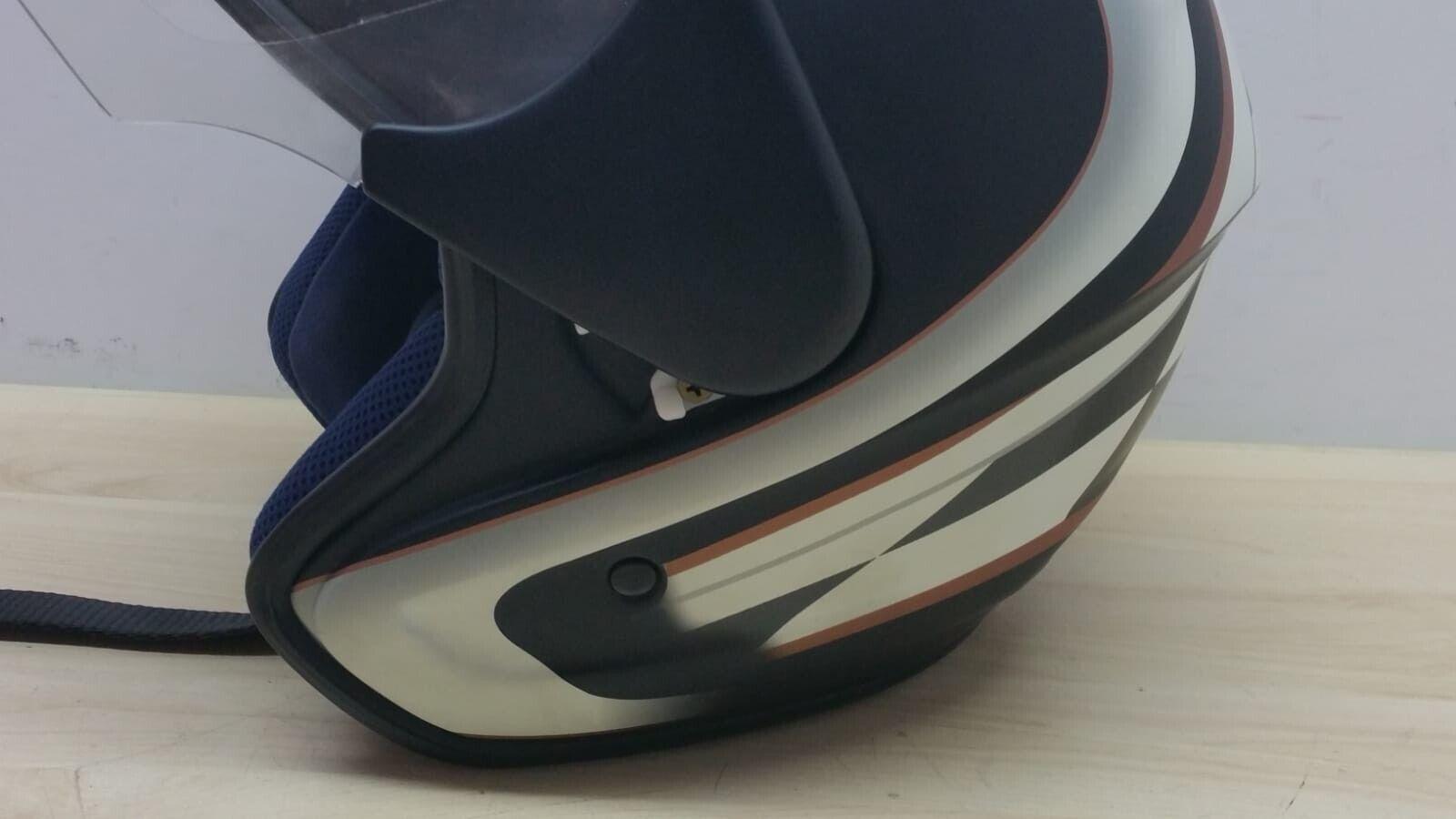  casco da moto e scooter suomy nomad matt. retrò nero grigio bianco tg. xl *77 - foto 6