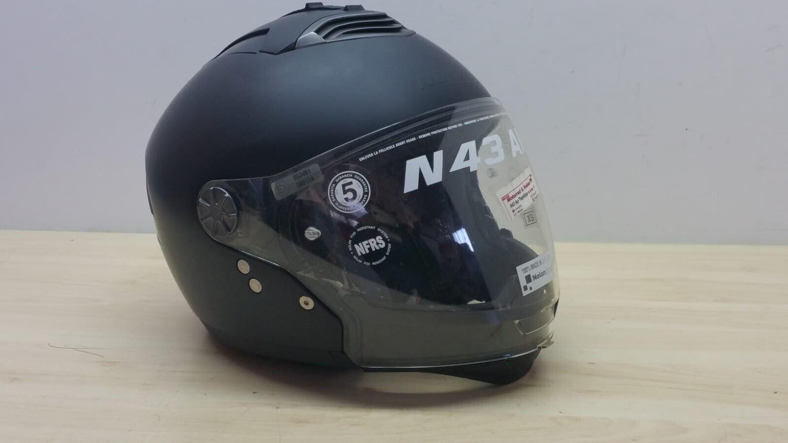 nolan helmets casco da scooter nolan n43 air classic n-com nero opaco tg. xs *78 - foto 1