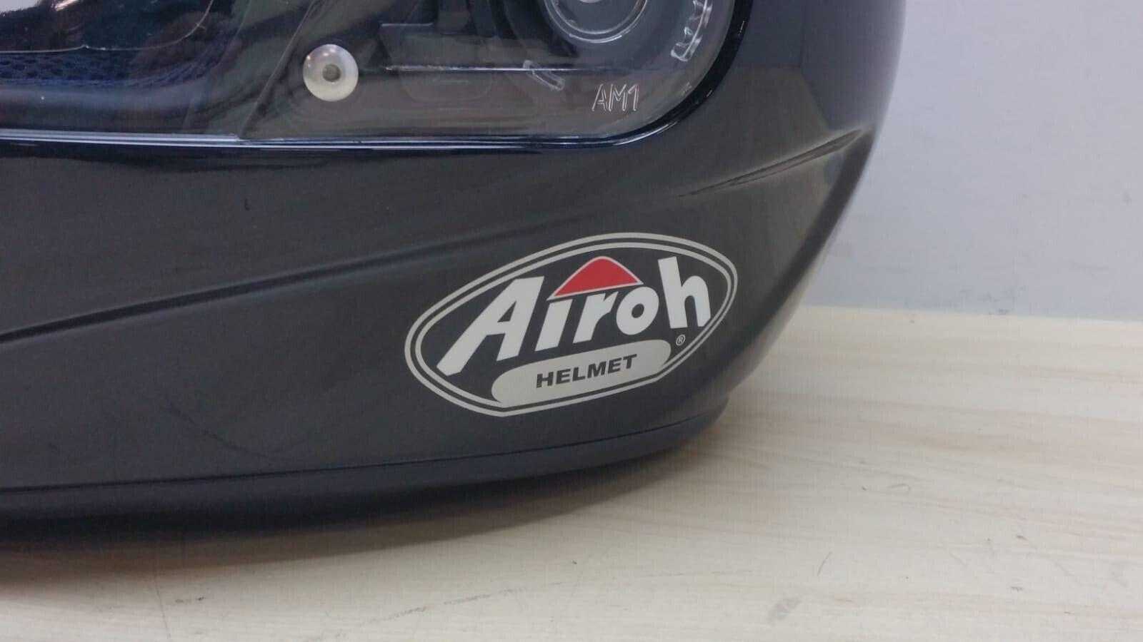 airoh helmet casco integrale da moto airoh helmet leox solid black metallic lucido tg.xl *82 - foto 3
