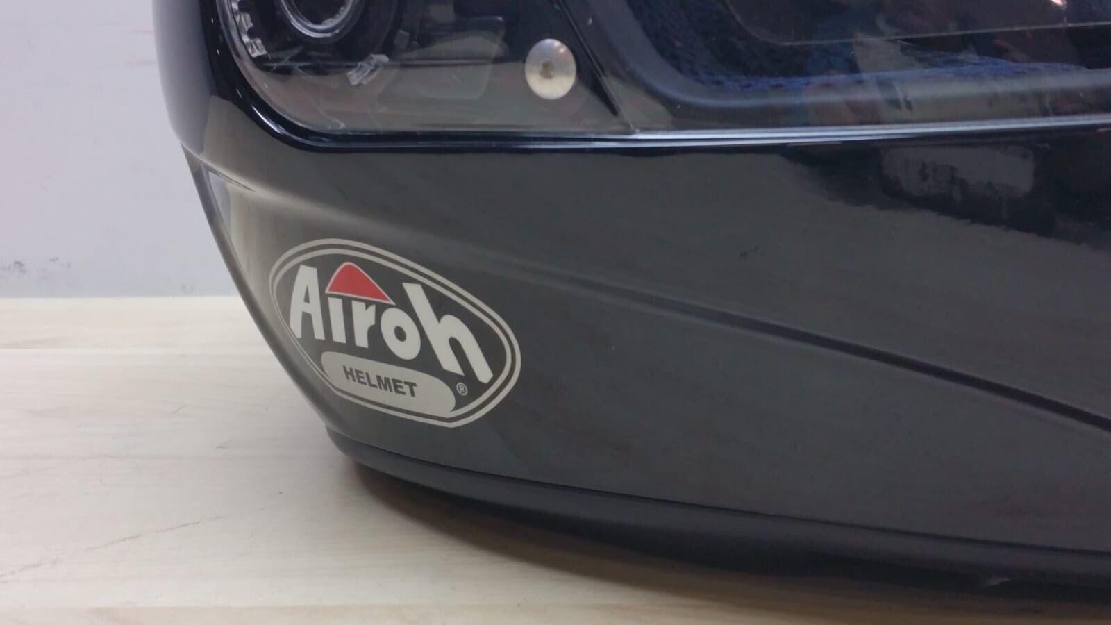 airoh helmet casco integrale da moto airoh helmet leox solid black metallic lucido tg.xl *82 - foto 4