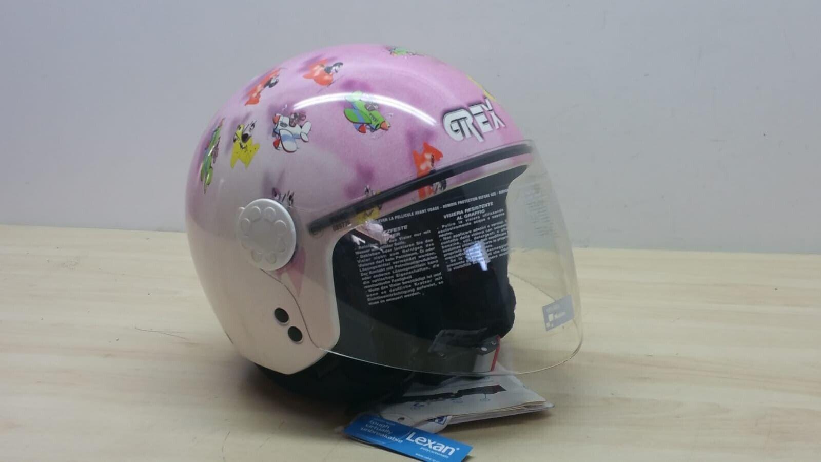 nolan helmets casco da scooter lady nolan grex k1 visor fancy rosa bianco tg. xxxs *85 - foto 1