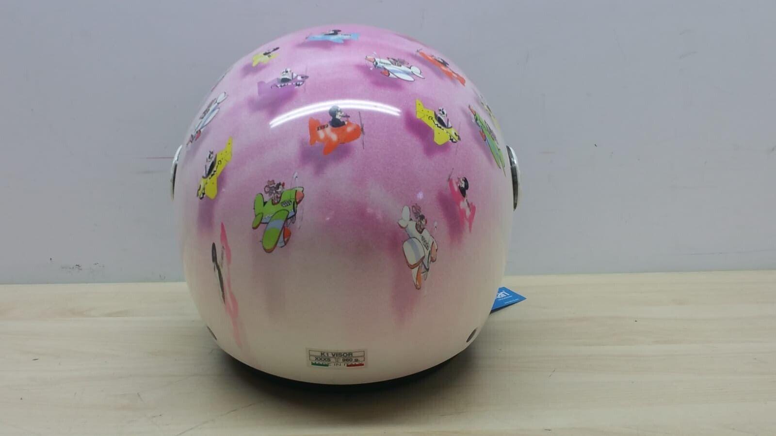 nolan helmets casco da scooter lady nolan grex k1 visor fancy rosa bianco tg. xxxs *85 - foto 2