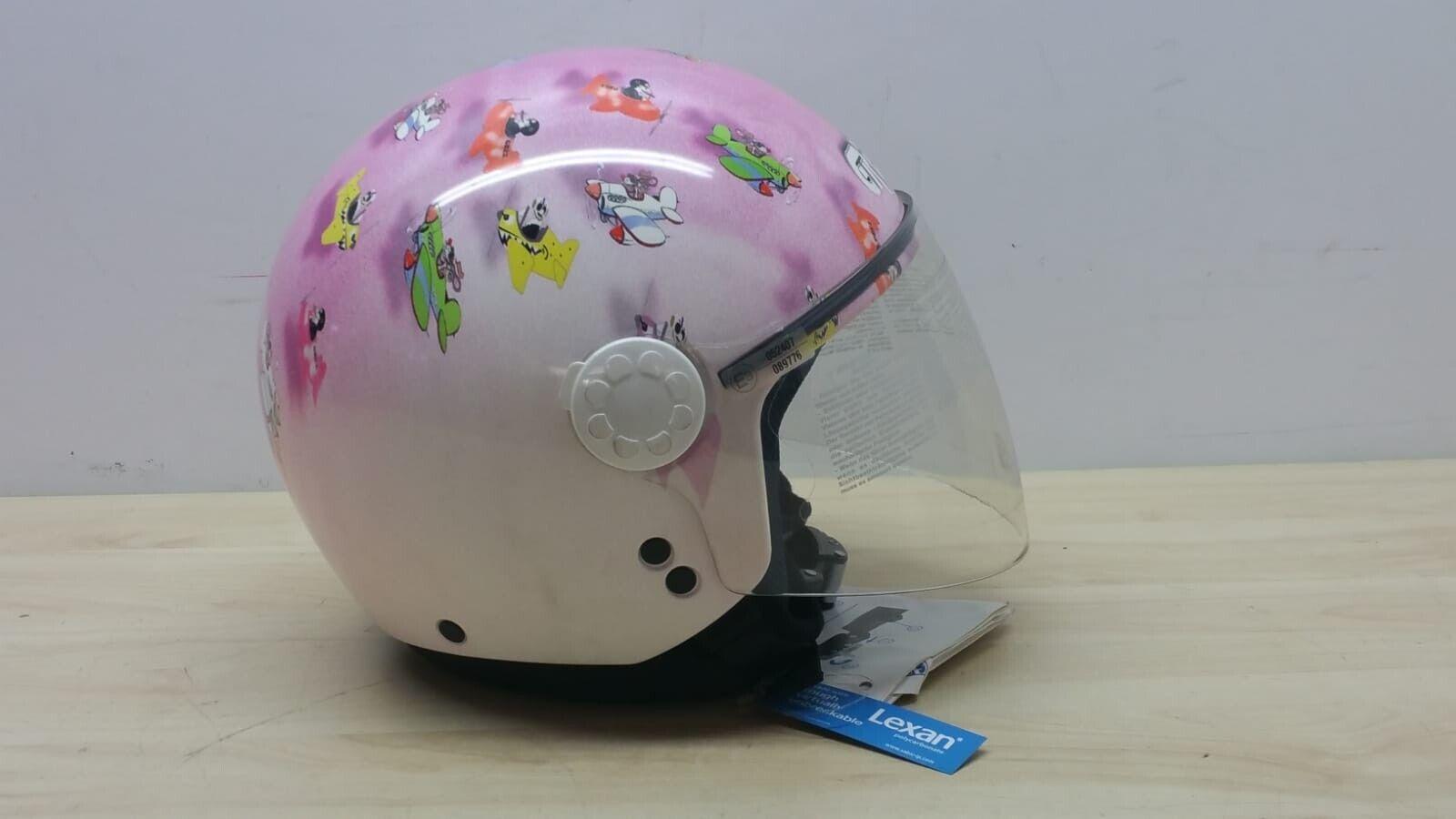 nolan helmets casco da scooter lady nolan grex k1 visor fancy rosa bianco tg. xxxs *85 - foto 3