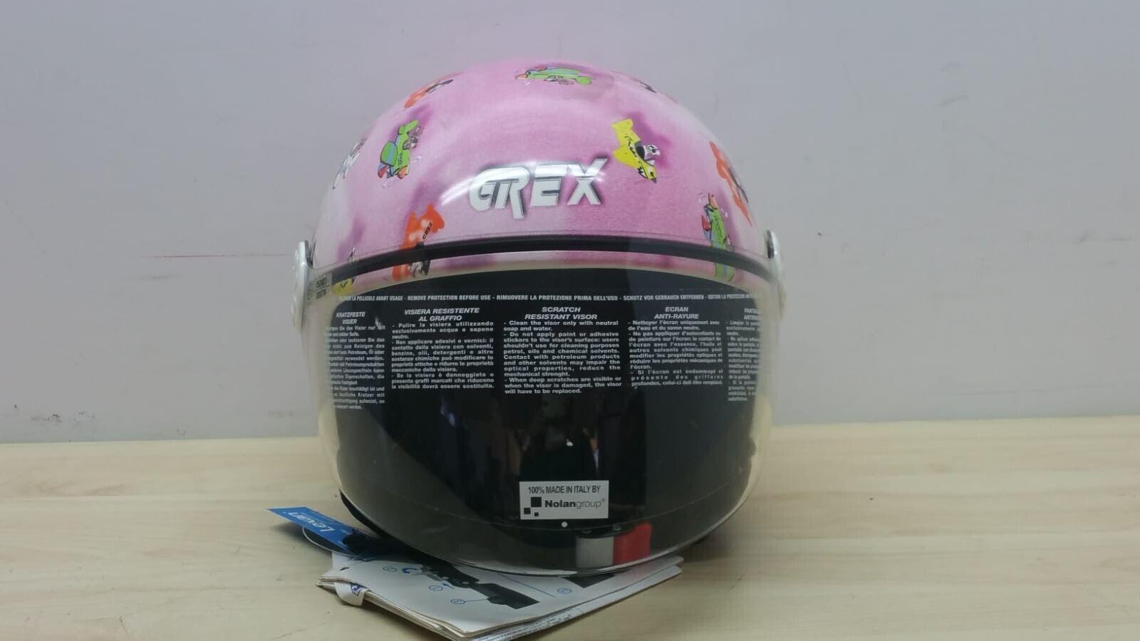 nolan helmets casco da scooter lady nolan grex k1 visor fancy rosa bianco tg. xxxs *85 - foto 4