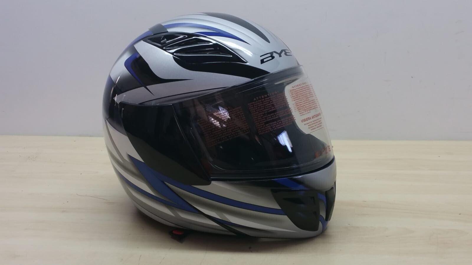 bye helmet casco integrale da moto bye helmet speed yamaha motor nero-blu lucido tg. l *86 - foto 1