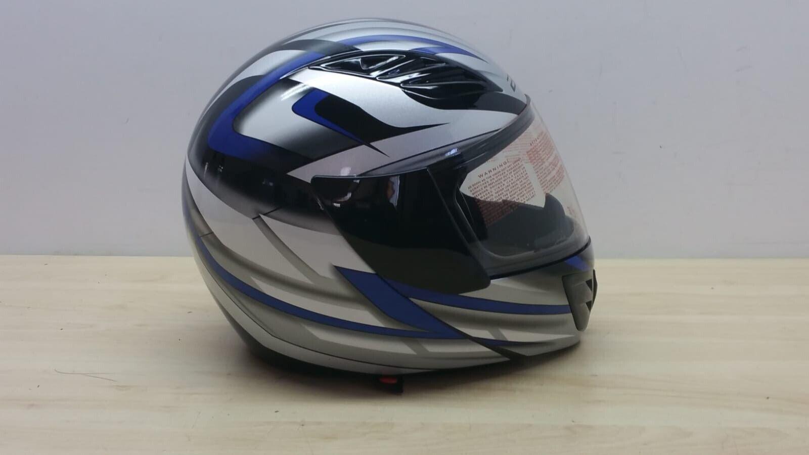bye helmet casco integrale da moto bye helmet speed yamaha motor nero-blu lucido tg. l *86 - foto 3