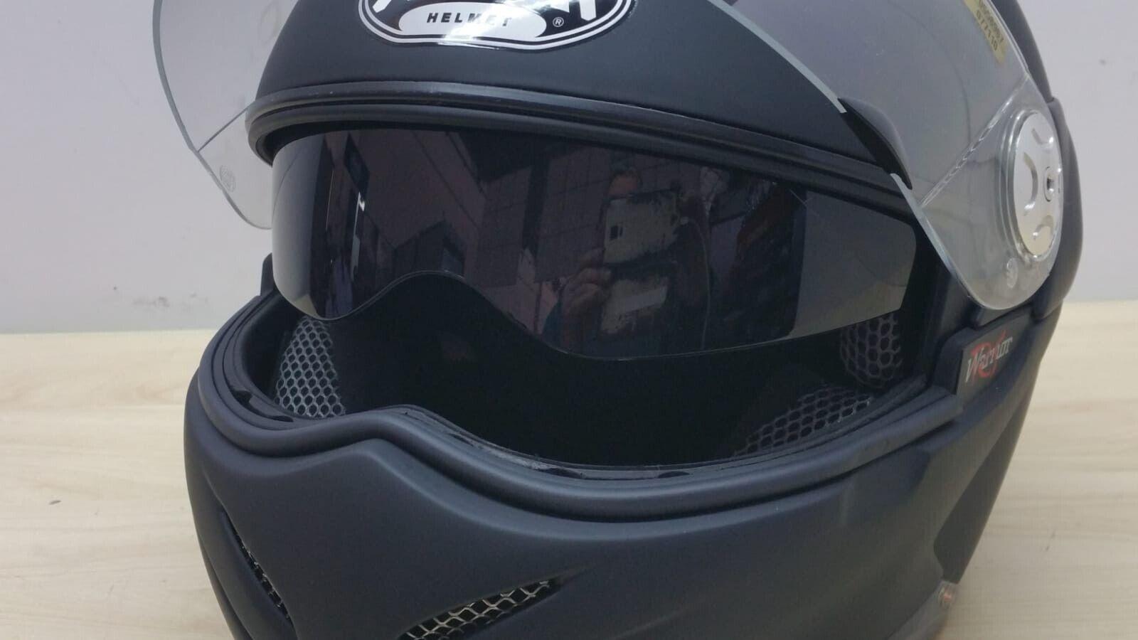 airoh helmet casco integrale da moto airoh helmet warrior rs nero matt. opaco tg. l *87 - foto 3