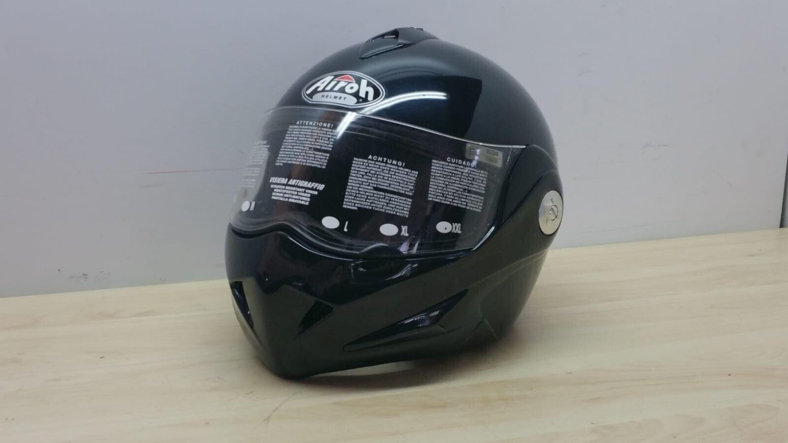 airoh helmet casco integrale modulare da moto airoh mathisse rs nero lucido matt. tg. xxl *88 - foto 4