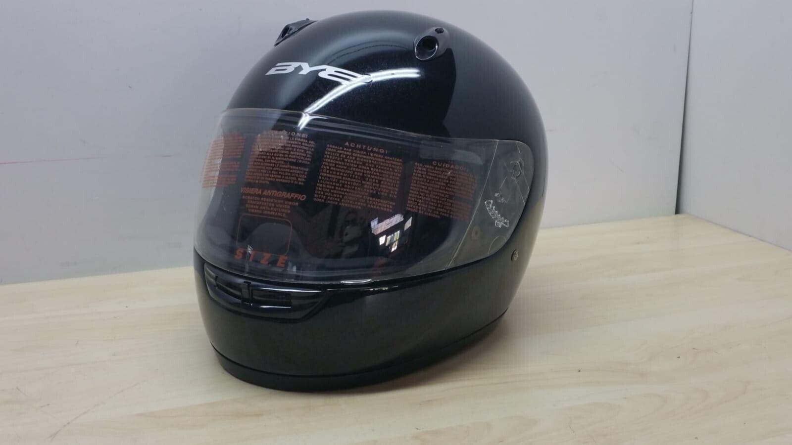  casco integrale da moto bye spirit metallic black lucido tg. l *89 - foto 5