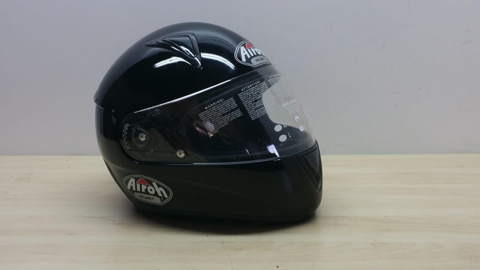 airoh helmet casco integrale da moto airoh helmet leox solid black metallic lucido tg. s *90 - foto 1
