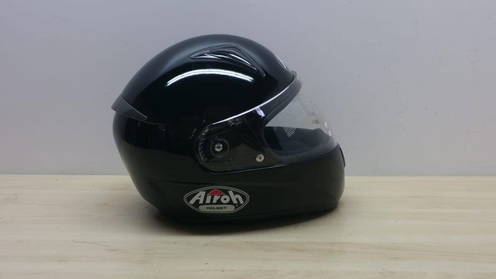 airoh helmet casco integrale da moto airoh helmet leox solid black metallic lucido tg. s *90 - foto 3