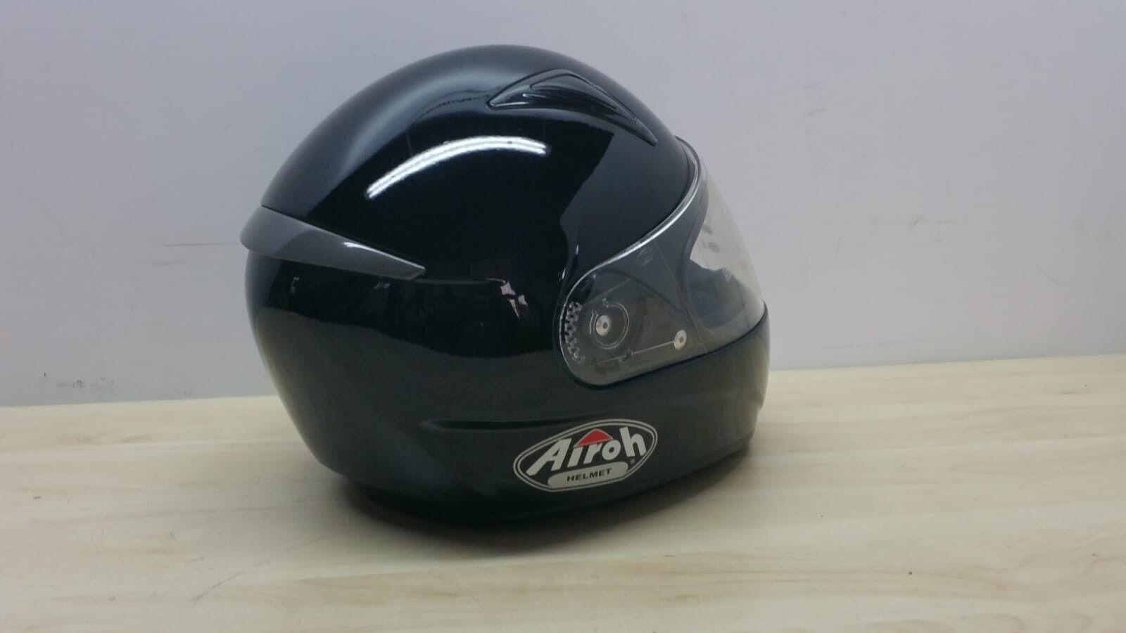 airoh helmet casco integrale da moto airoh helmet leox solid black metallic lucido tg. s *90 - foto 4