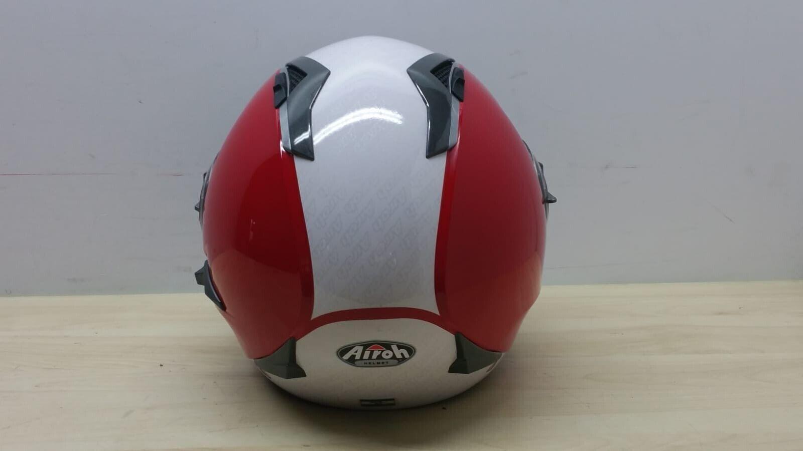 airoh helmet casco aperto da moto scooter airoh helmet j-105 bicolor red lucido tg. xl *91 - foto 2