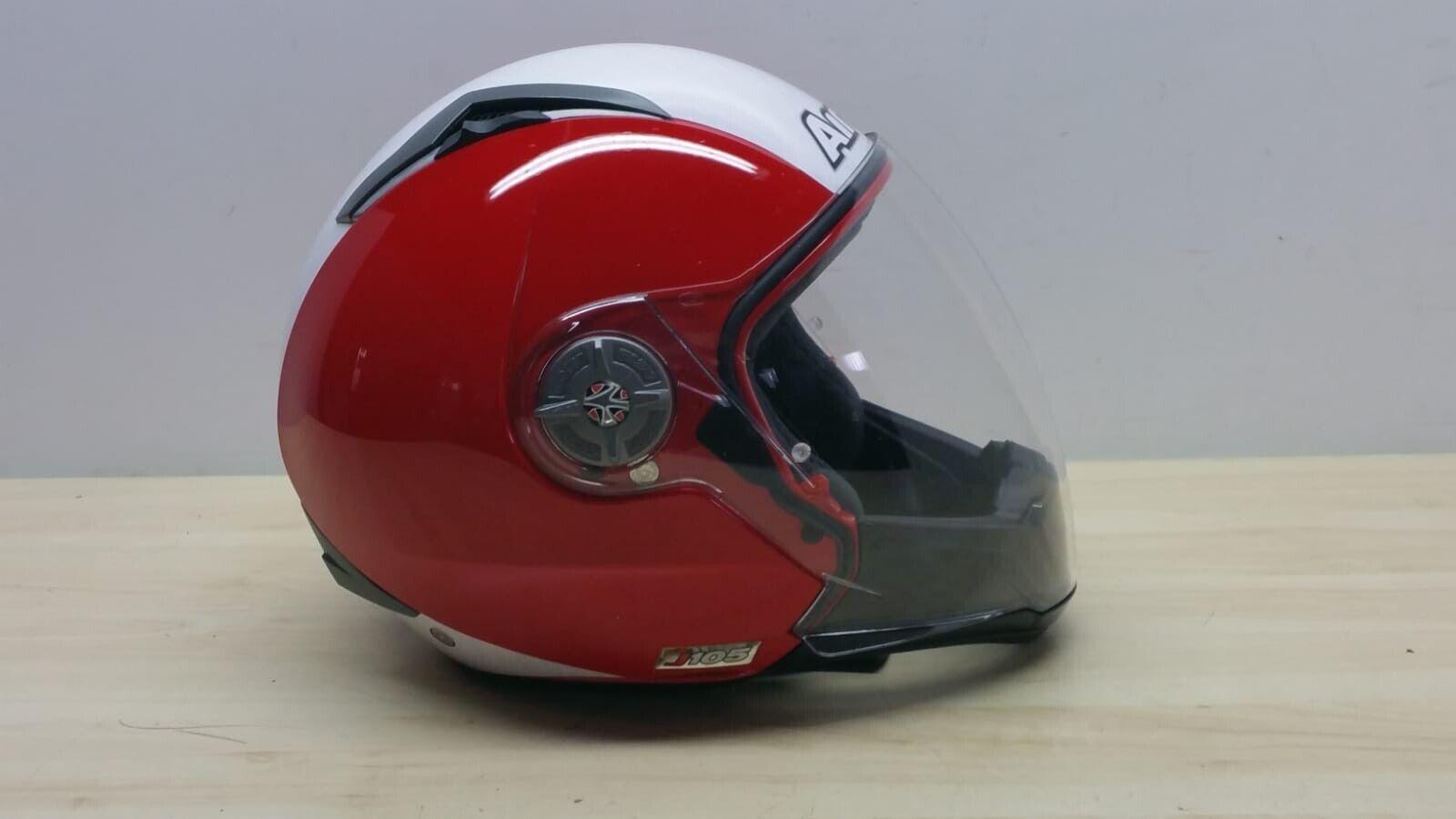 airoh helmet casco aperto da moto scooter airoh helmet j-105 bicolor red lucido tg. xl *91 - foto 3