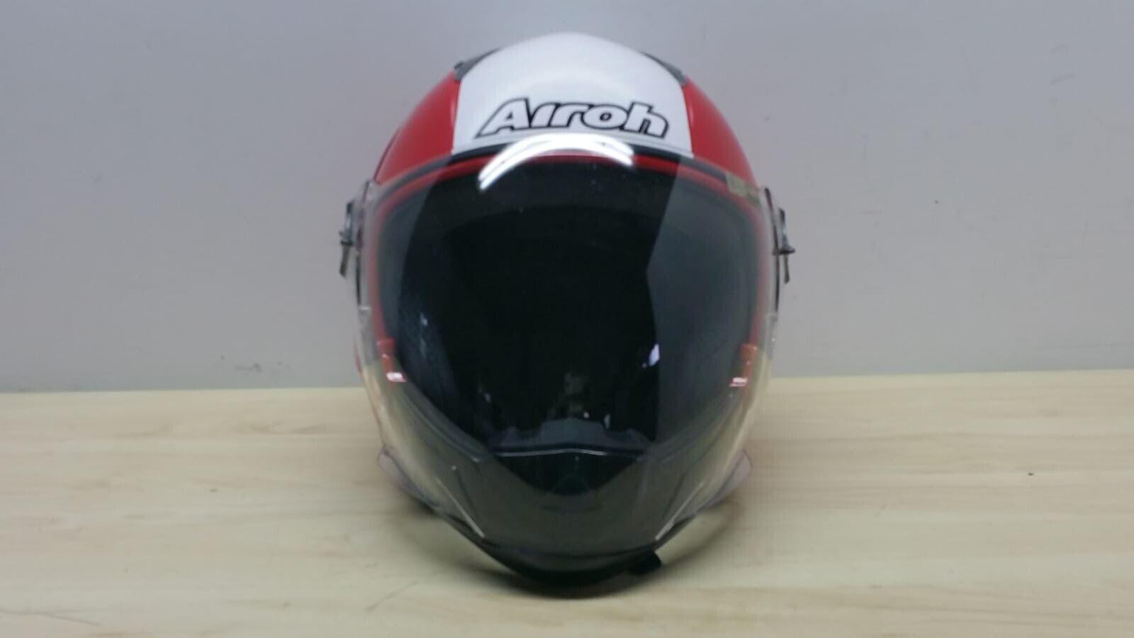airoh helmet casco aperto da moto scooter airoh helmet j-105 bicolor red lucido tg. xl *91 - foto 4