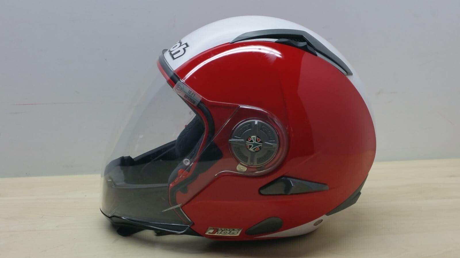 airoh helmet casco aperto da moto scooter airoh helmet j-105 bicolor red lucido tg. xl *91 - foto 6