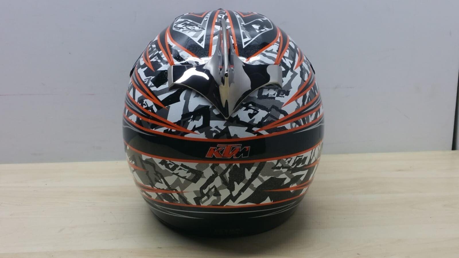 ktm casco moto cross enduro ktm racing pro helmet 08 nero arancio lucido tg xs 100 - foto 2