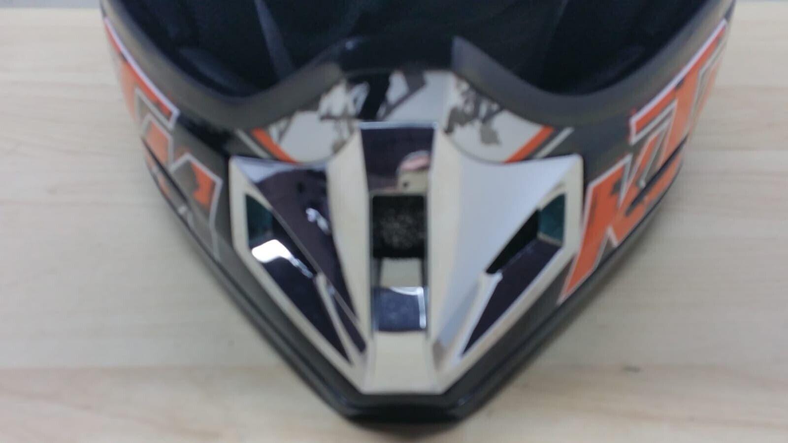 ktm casco moto cross enduro ktm racing pro helmet 08 nero arancio lucido tg xs 100 - foto 6