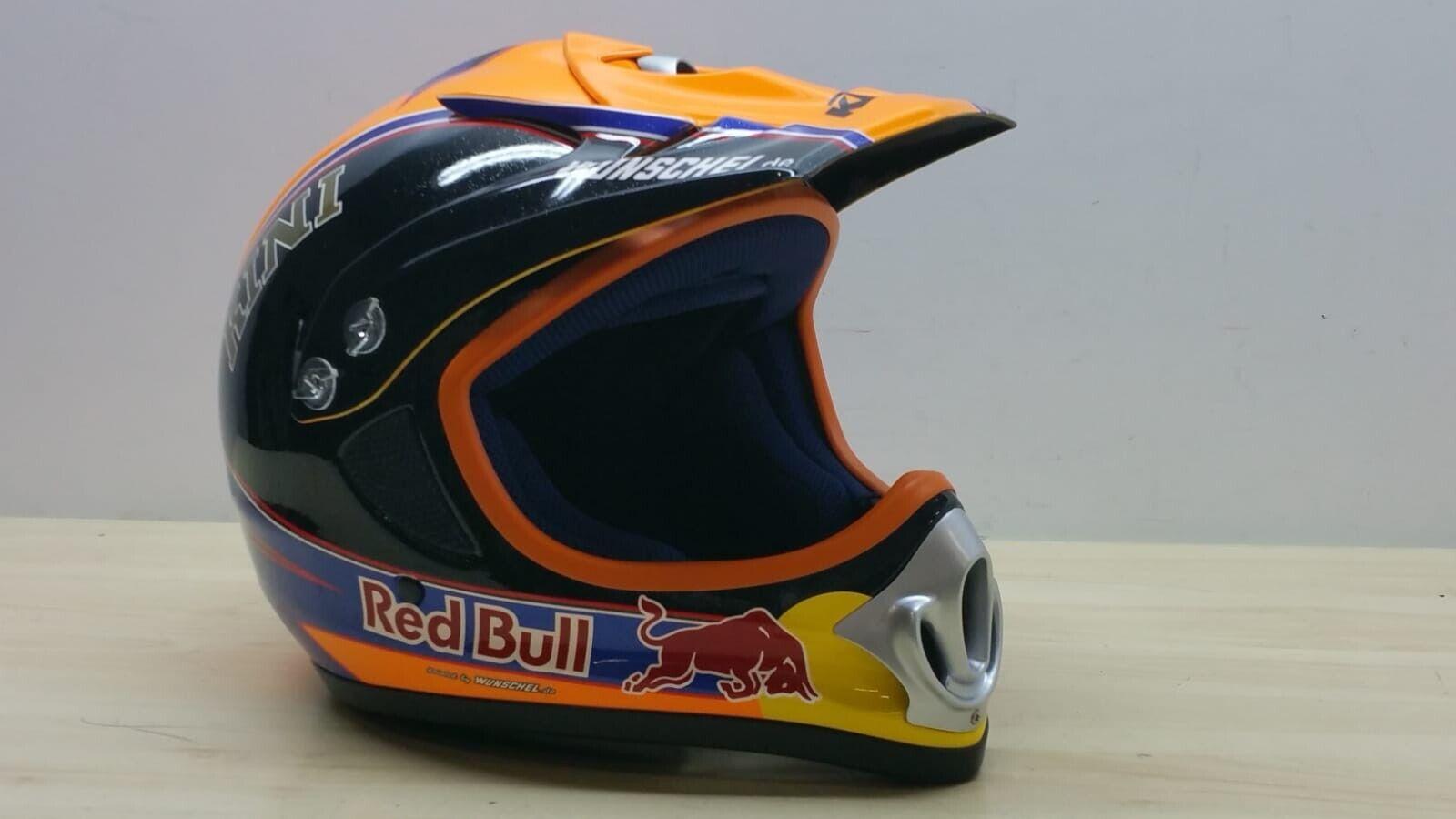 suomy casco cross enduro suomy kini rb-comp helmet red bull nero arancio tg. xs 101 - foto 1