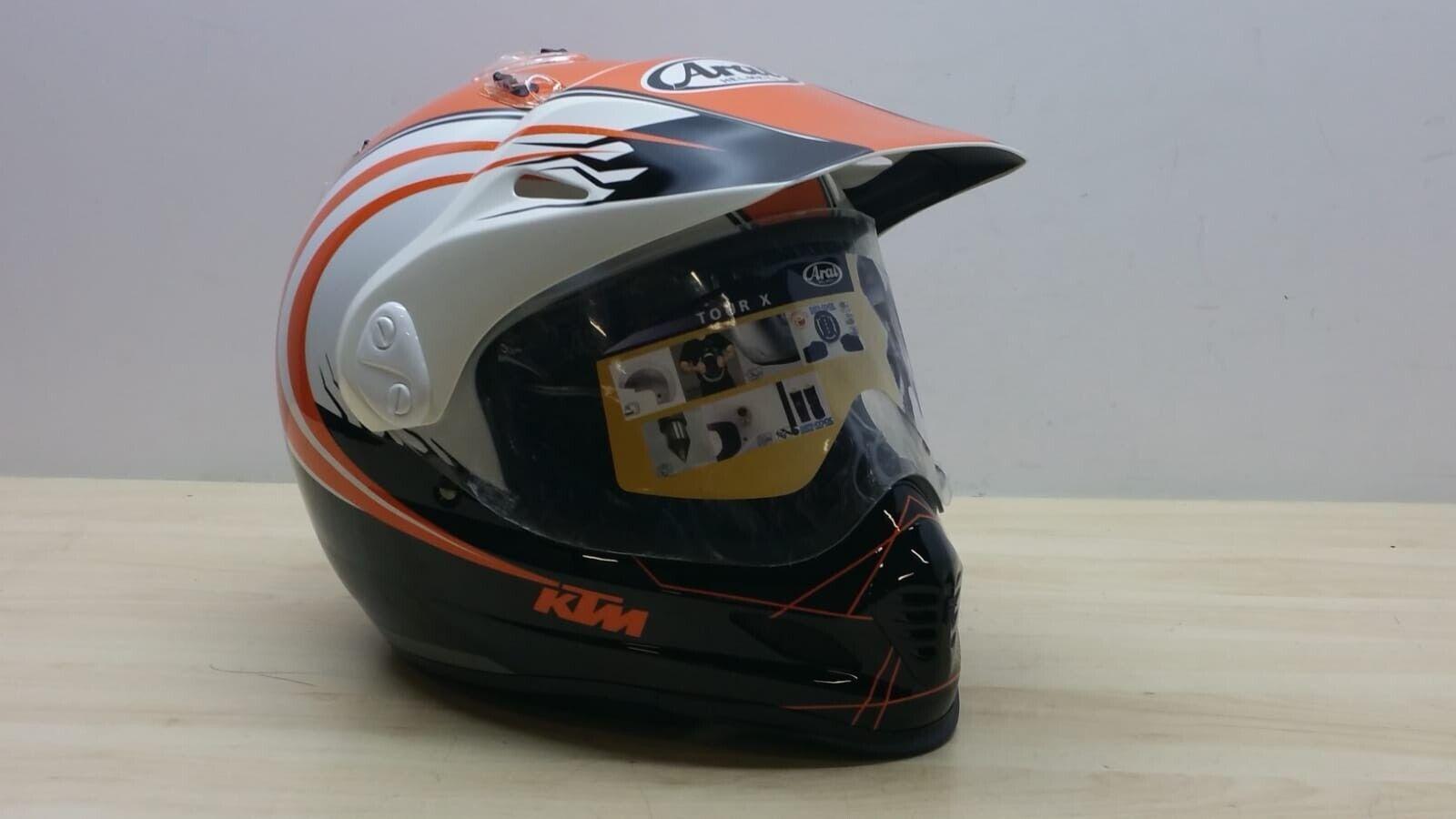 ktm casco arai enduro motard tour cross ktm nero arancio lucido tg. xxl 102 - foto 1