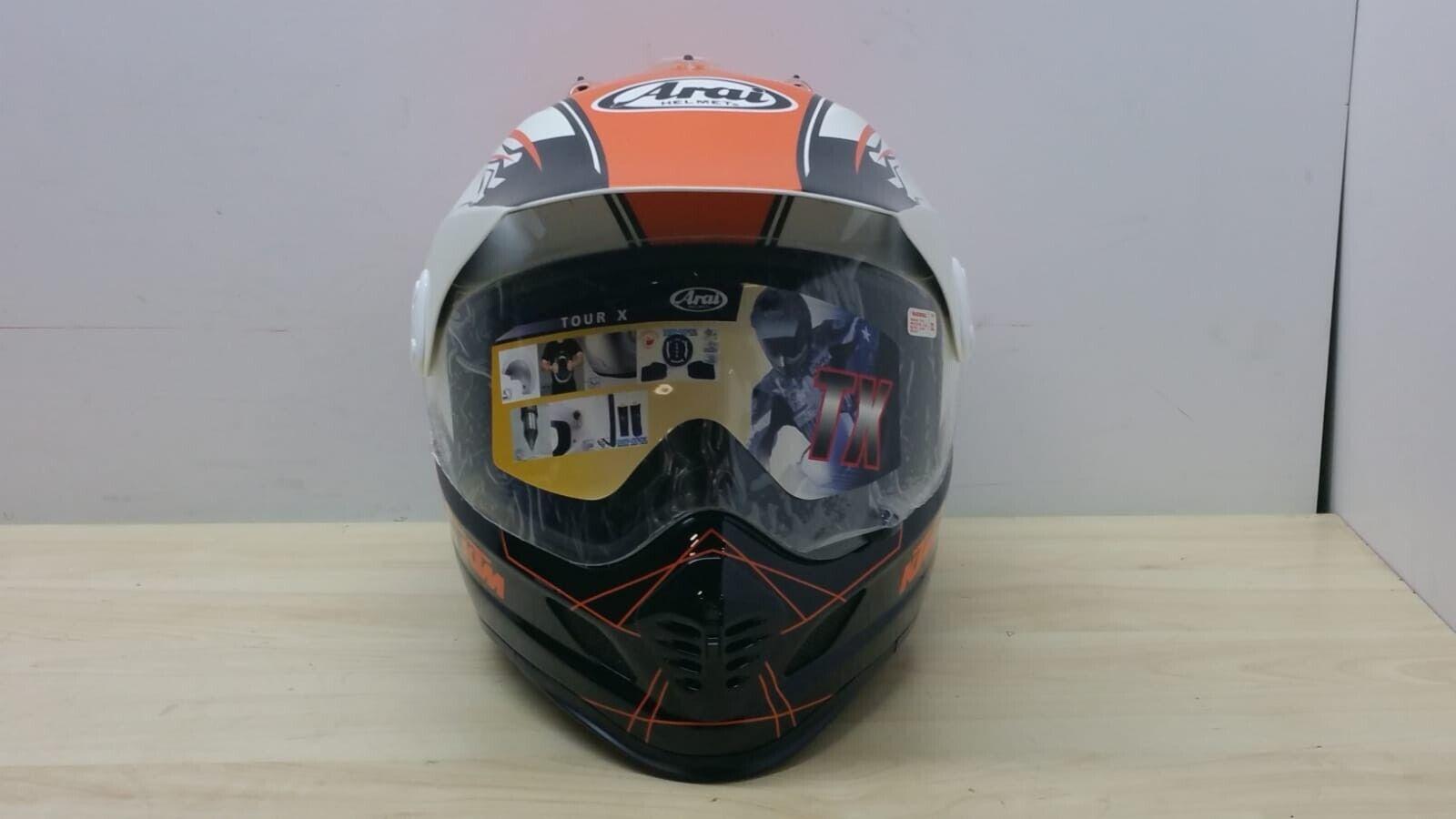 ktm casco arai enduro motard tour cross ktm nero arancio lucido tg. xxl 102 - foto 5