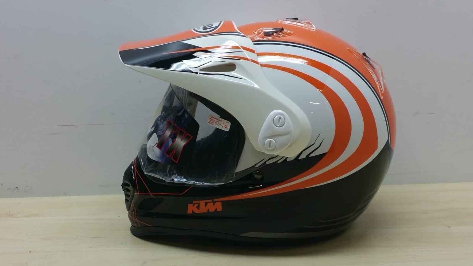 ktm casco arai enduro motard tour cross ktm nero arancio lucido tg. xxl 102 - foto 6