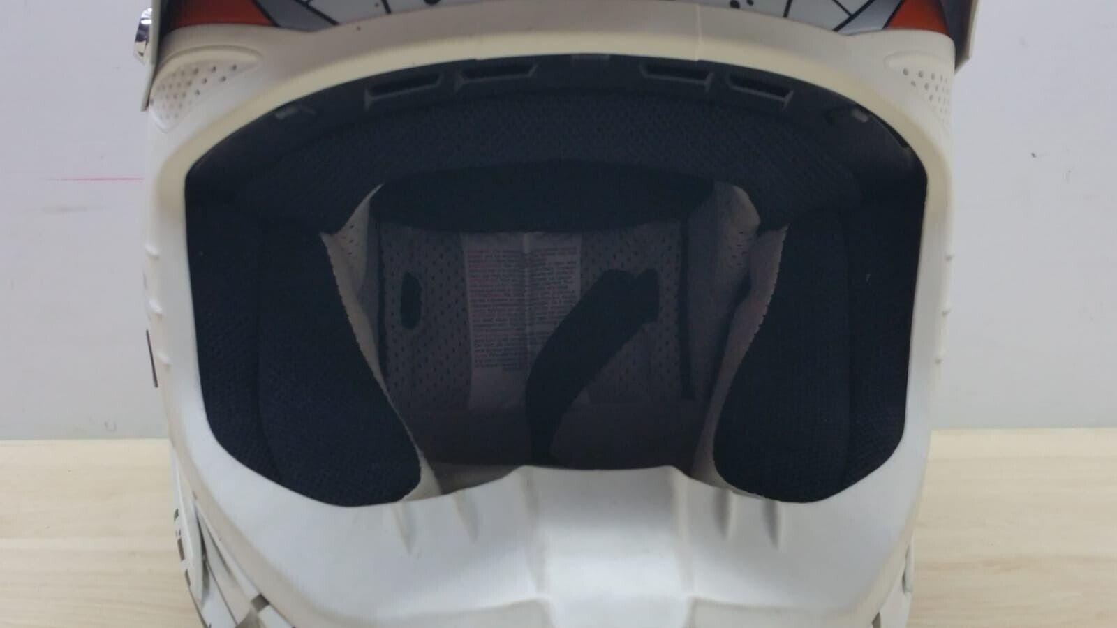 ktm casco da moto cross e enduro pro race helmet ktm bianco arancio tg. xxs 104 - foto 5