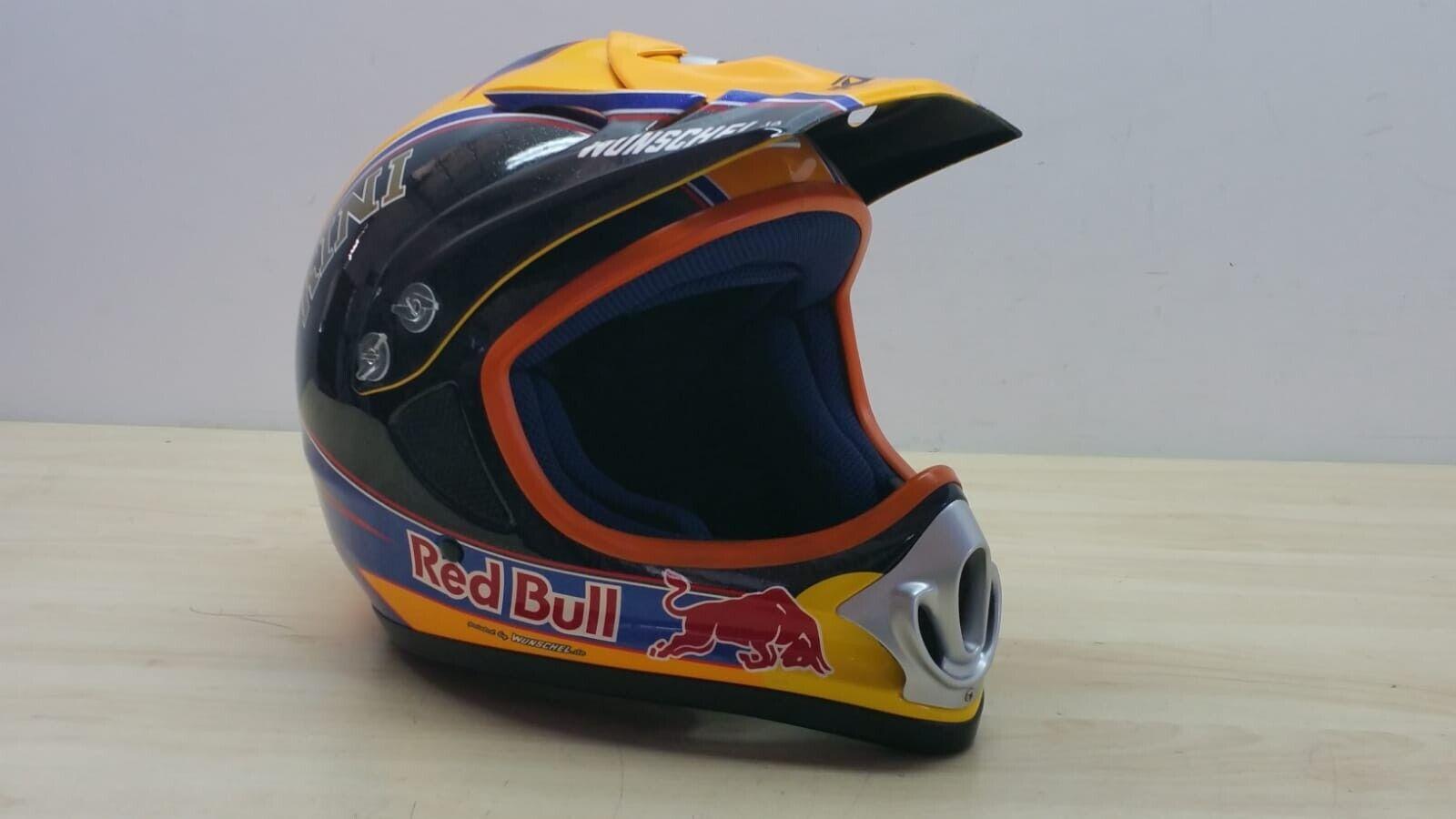 suomy casco cross suomy kini rb-comp helmet red bull nero arancio lucido tg. s 106 - foto 1