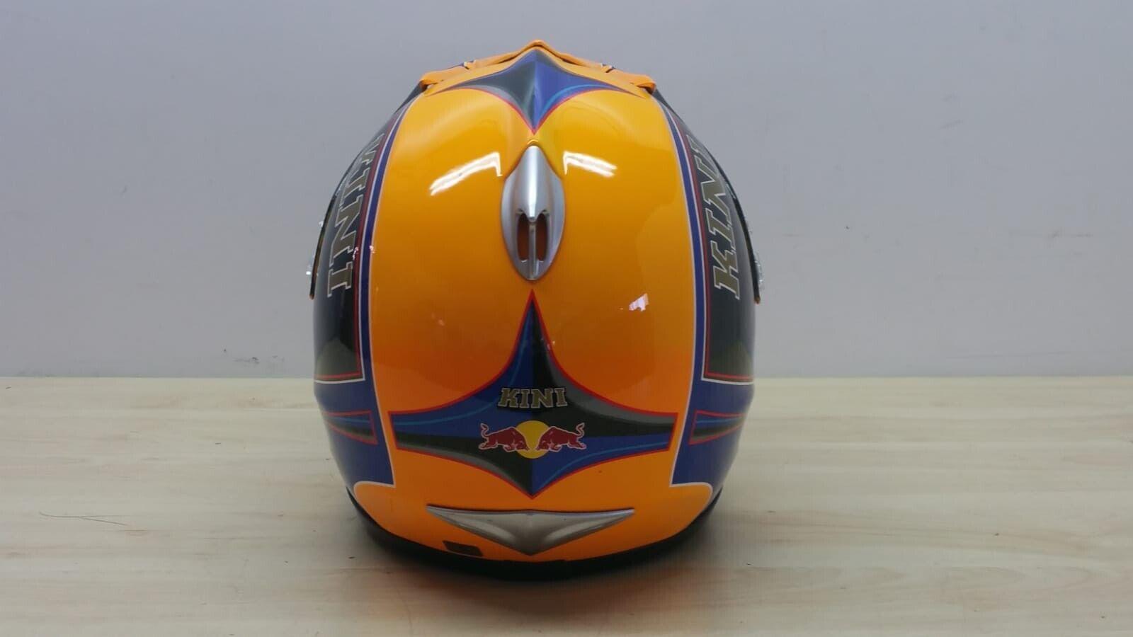 suomy casco cross suomy kini rb-comp helmet red bull nero arancio lucido tg. s 106 - foto 2