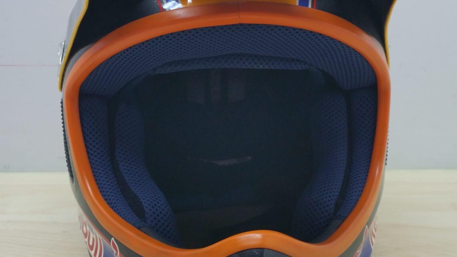suomy casco cross suomy kini rb-comp helmet red bull nero arancio lucido tg. s 106 - foto 6