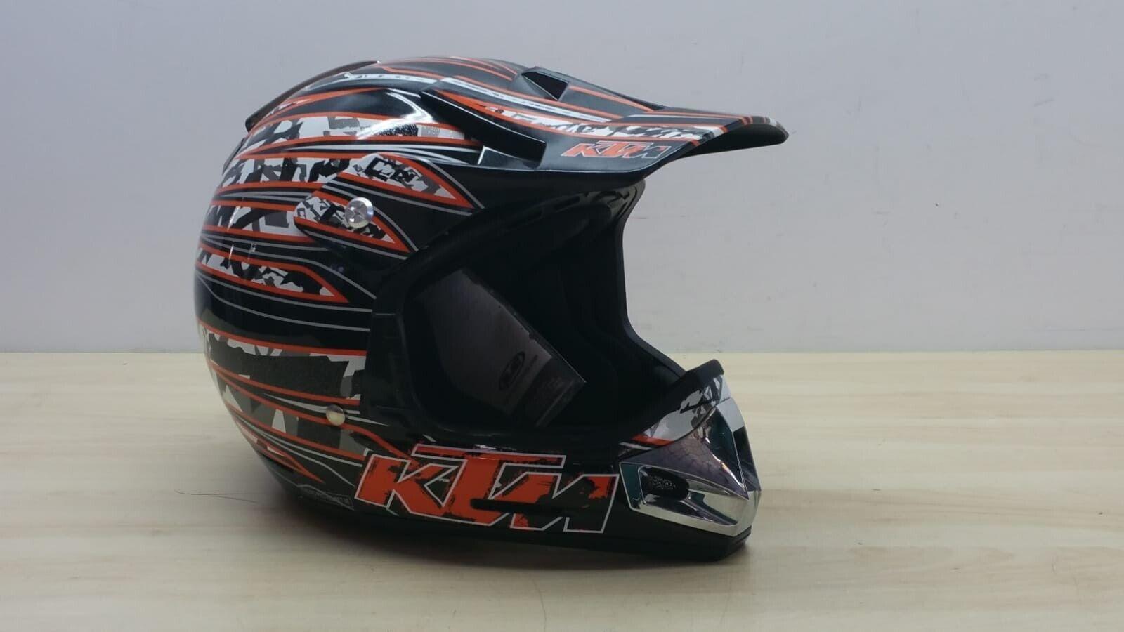 ktm casco da cross enduro hjc ktm racing pro helmet nero arancio tg. m 142 - foto 1