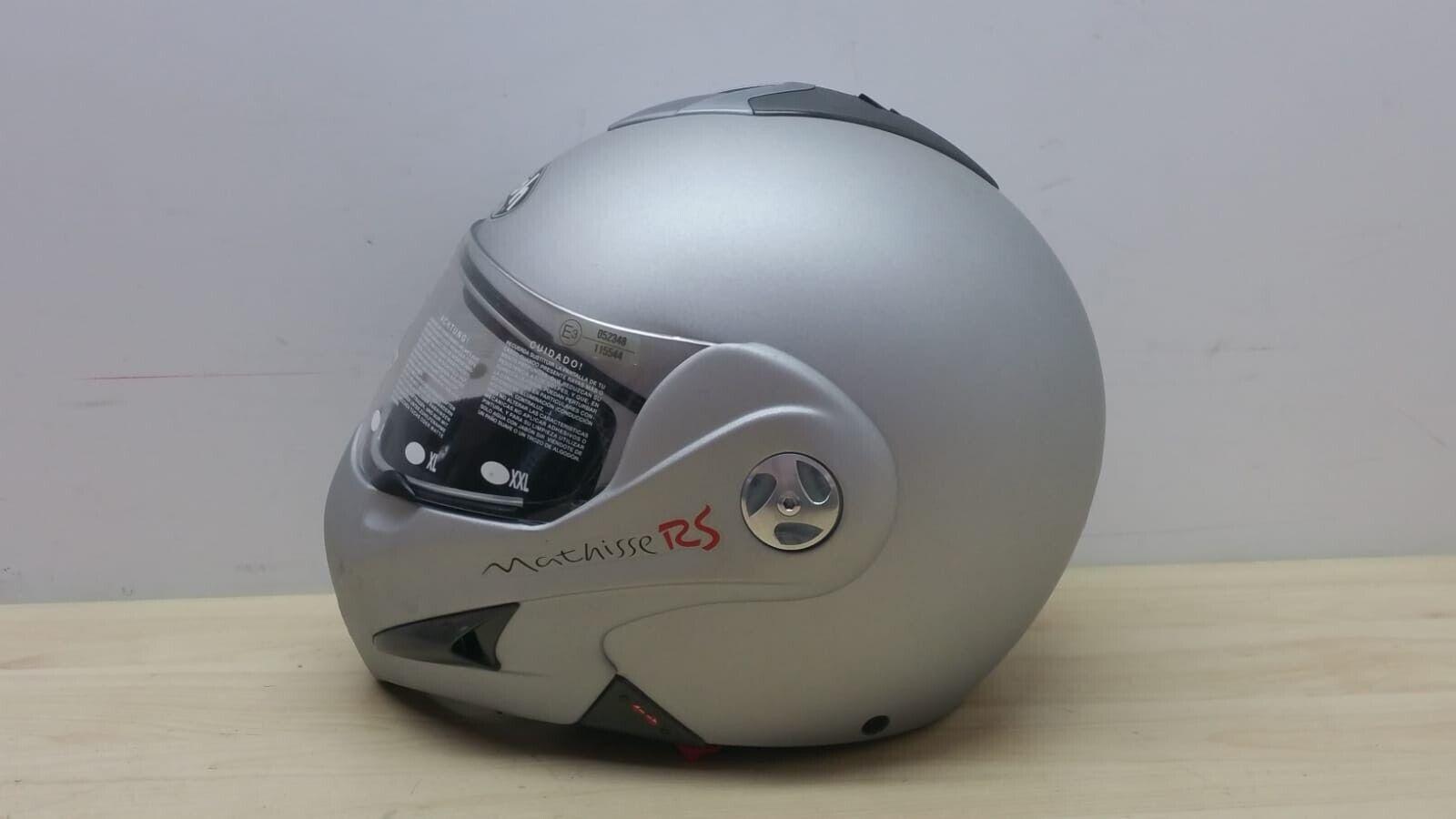 airoh helmet casco modulare da moto airoh helmet mathisse rs argento matt. tg. xxl *111 - foto 4