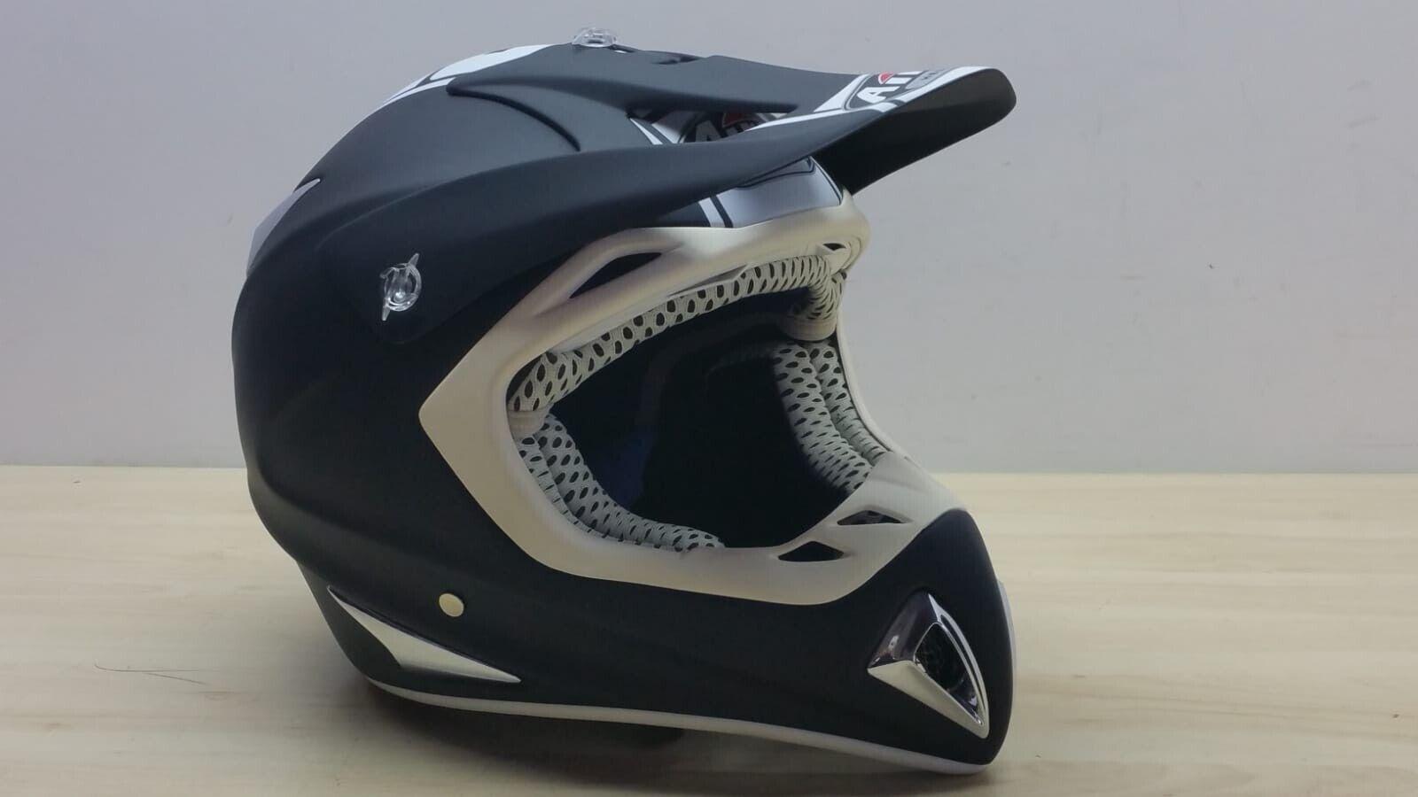 airoh casco da moto cross enduro airoh stelt senior land nero opaco tg. l  114 - foto 1