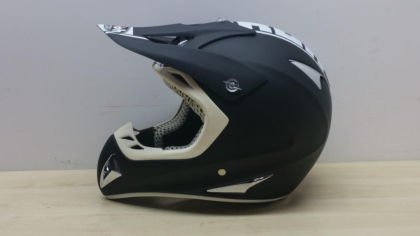 airoh casco da moto cross enduro airoh stelt senior land nero opaco tg. l  114 - foto 2