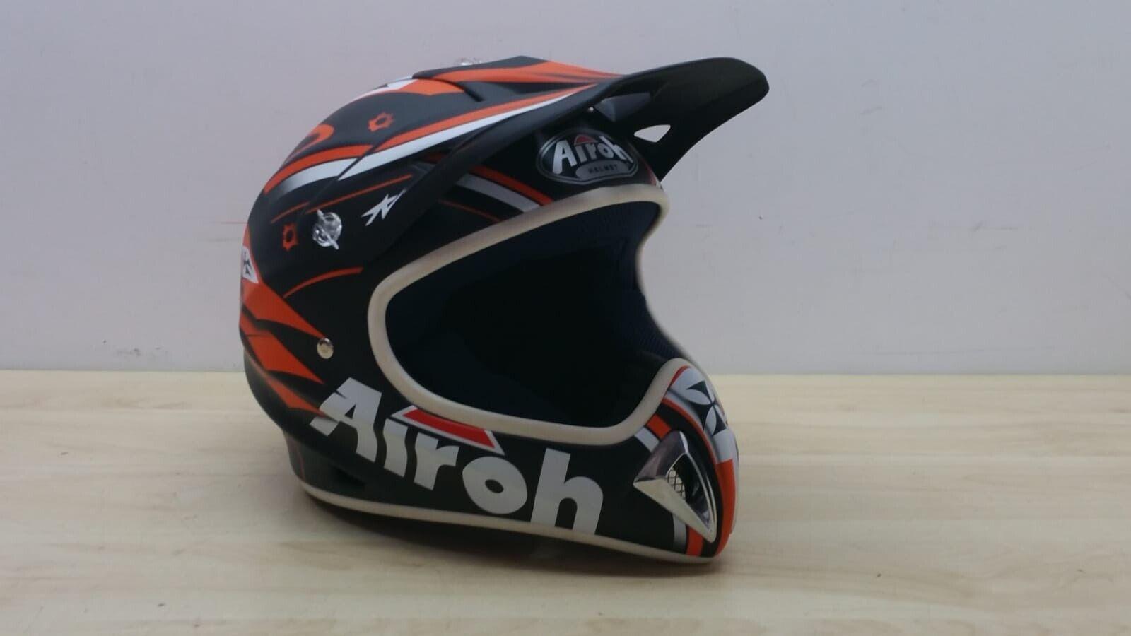 airoh casco da cross enduro airoh stelt junior war arancio nero opaco tg. xxs  118 - foto 1