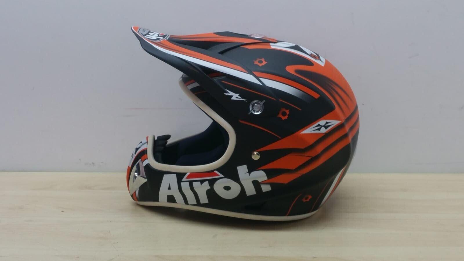 airoh casco da cross enduro airoh stelt junior war arancio nero opaco tg. xxs  118 - foto 3