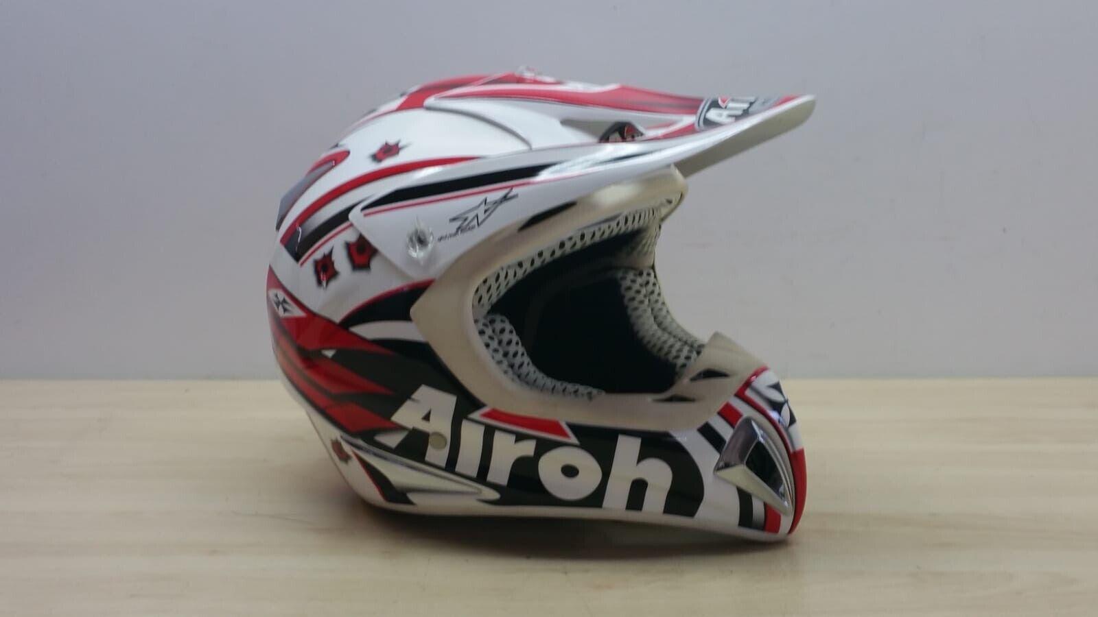 airoh casco da moto cross enduro airoh helmet stelt senior war rosso tg. s 122 - foto 1