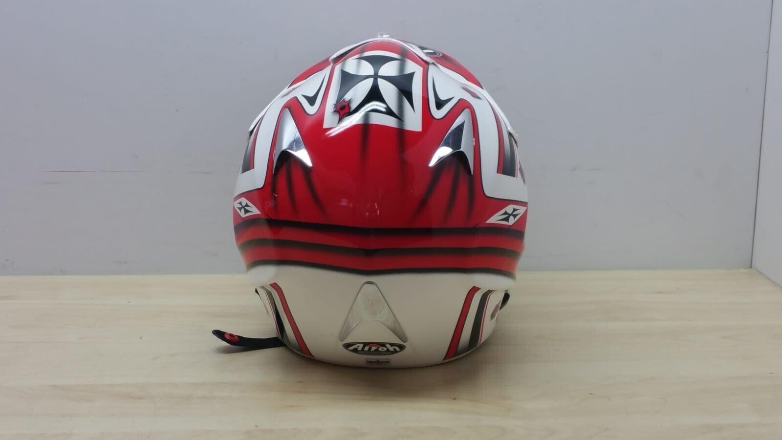 airoh casco da moto cross enduro airoh helmet stelt senior war rosso tg. s 122 - foto 2