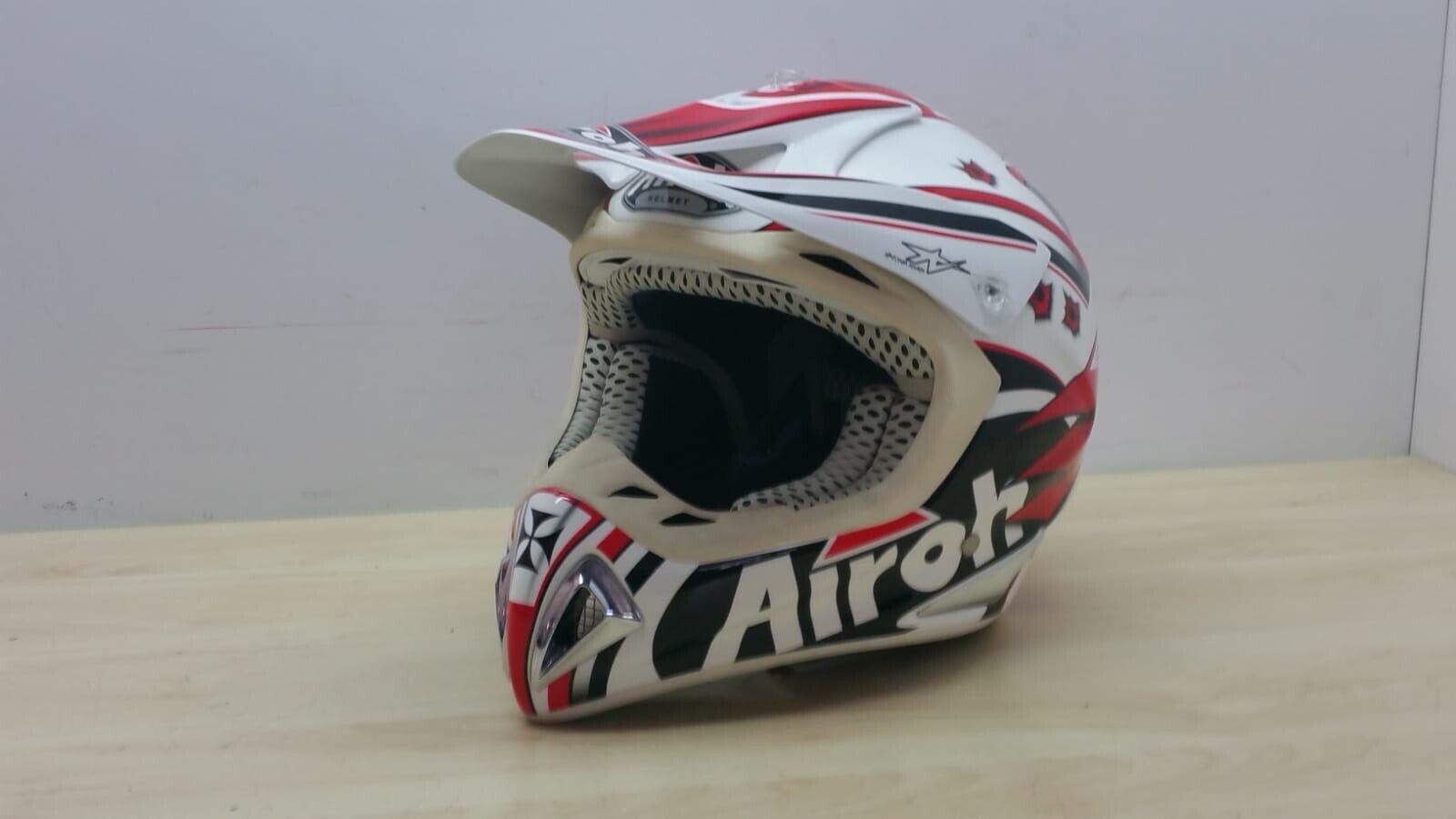 airoh casco da moto cross enduro airoh helmet stelt senior war rosso tg. s 122 - foto 5