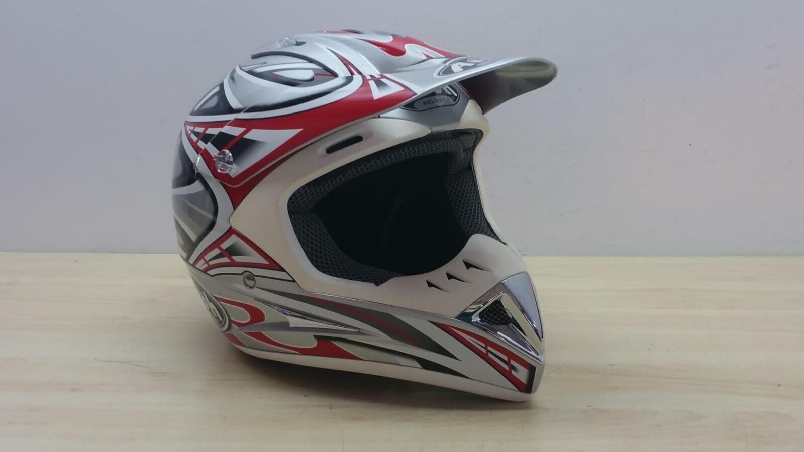 airoh casco da moto cross enduro airoh helmet runner star rosso grigio tg. l 130 - foto 1